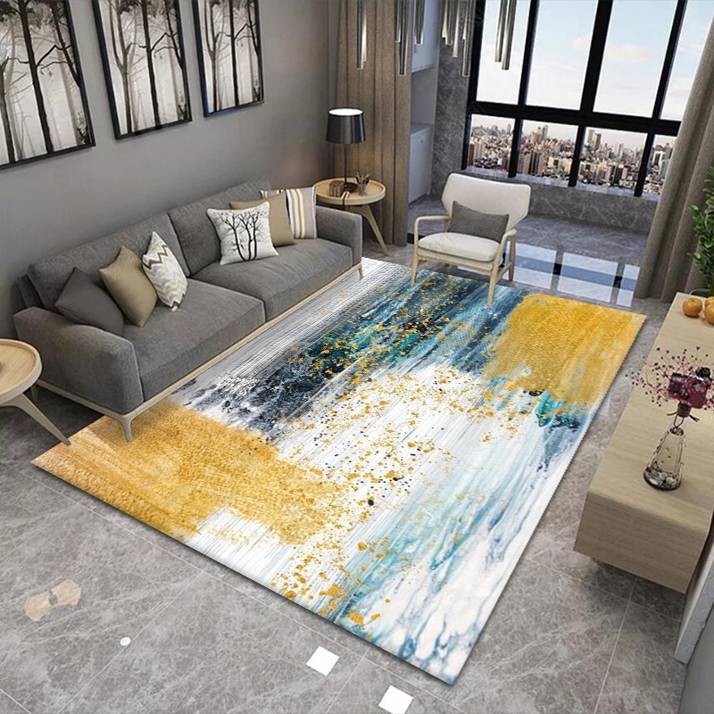 Picture of Home Carpet Simple Nordic ins Style Office Carpet Full Bed Floor Mat Bedroom Living Room Carpet Floor Mat