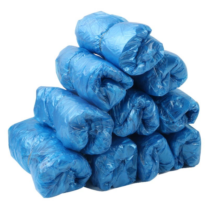 Disposable Shoe Cover Waterproof Rainy Day Non-slip Indoor Dustproof Foot Cover Thickened Non-woven Wear-resistant CPE Plastic Shoe Cover