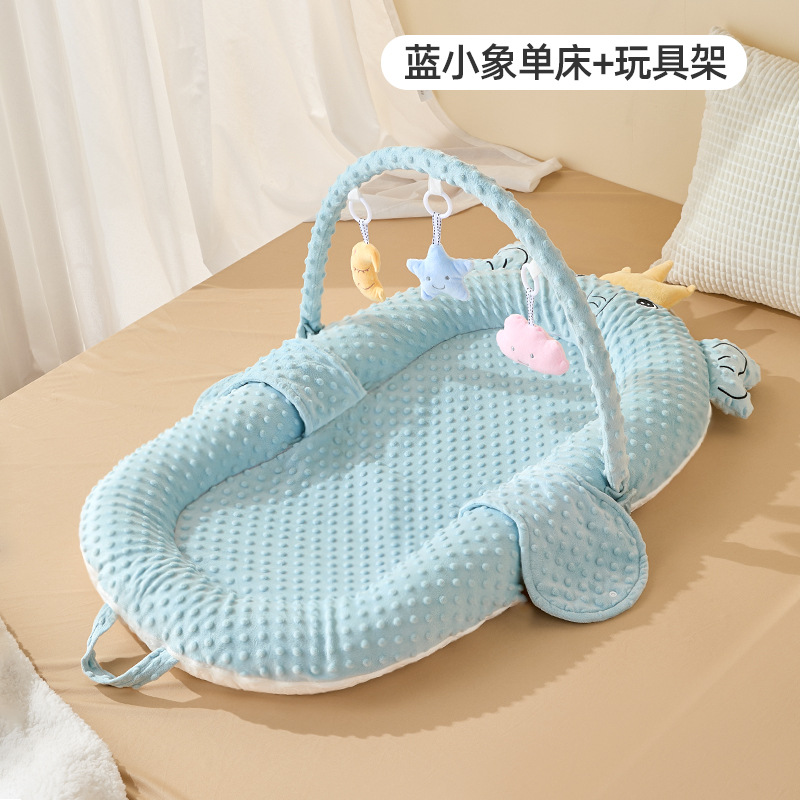 Picture of Infant bed anti-spitting milk soothing uterine slope newborn bionic bed anti-startling movable crib