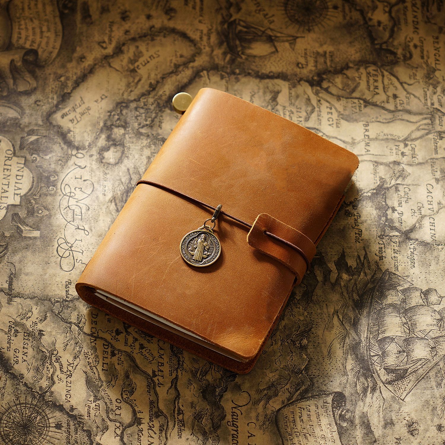 Picture of Travel Notebook Notebook Cowhide Genuine Leather Diary Retro Notepad Creative Record Tn Spot Wholesale