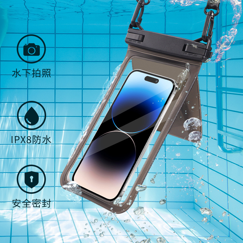 Amazon Explosions Mobile Phone Waterproof Bag Touch Screen 7.5 "Outdoor Beach Drifting Diving high quality Waterproof Case