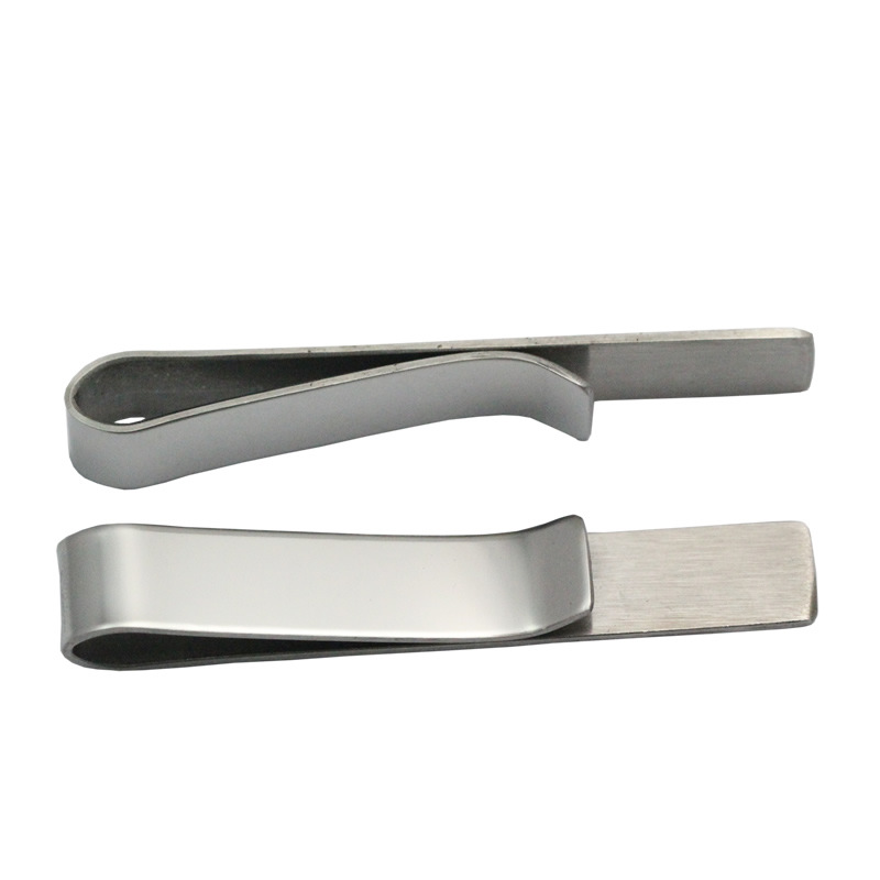 Picture of YB bean spot 50x 8mm Amazon explosions simple laser LOGO personality lettering tie clip