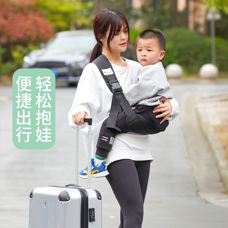 Simple one-shoulder children's Four Seasons waist stool lightweight baby holding artifact baby baby out strap support one-piece delivery