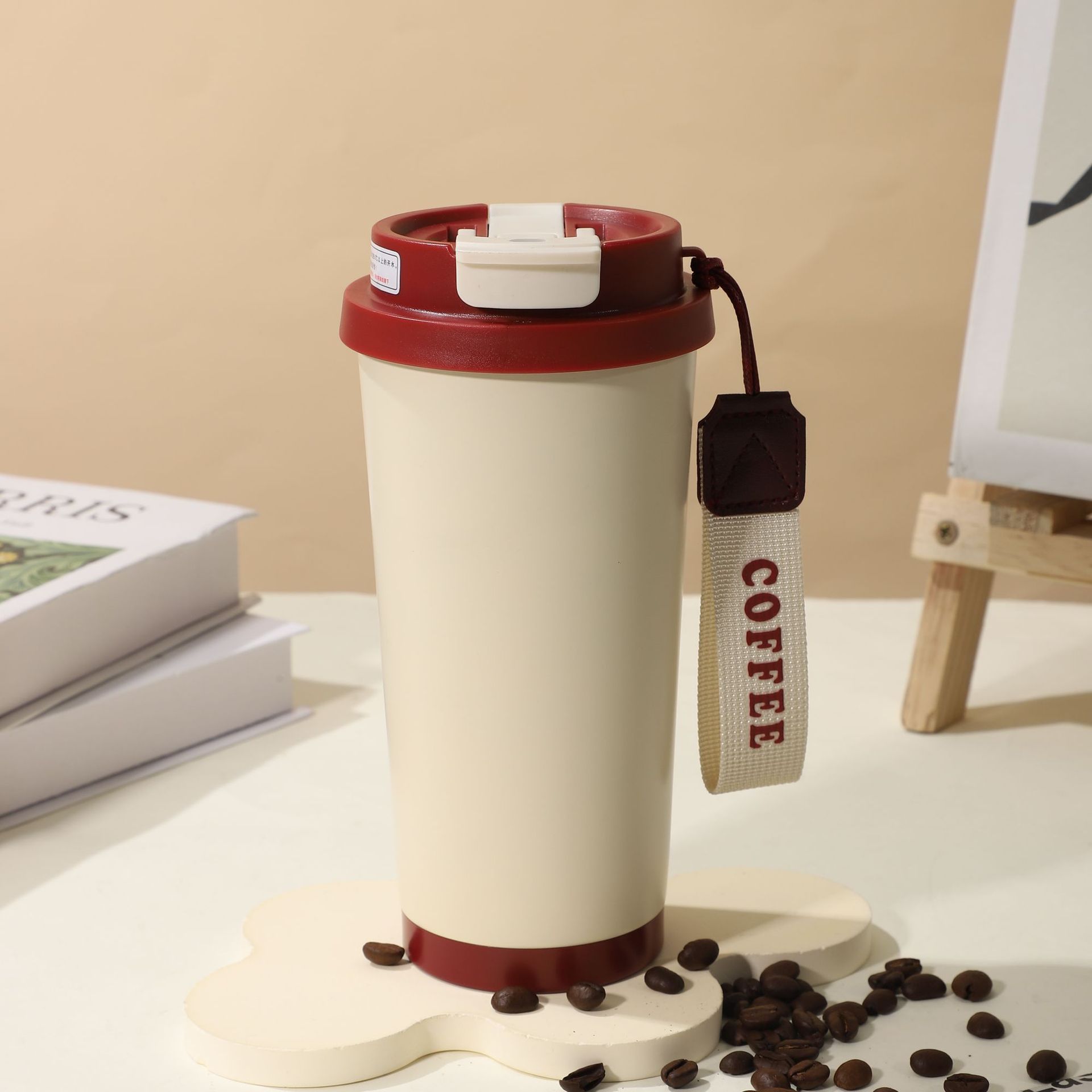 Picture of Wholesale Insulated Cups, Trendy High-Appearance Cold Coffee Cups for Men and Women, Outdoor Car-Mounted Stainless Steel Dual-Drink Gift Cups