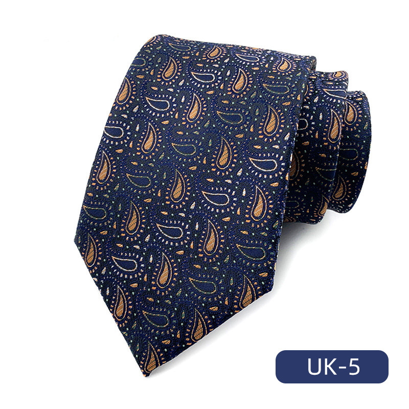 Picture of in stock wholesale men's tie polyester yarn-dyed jacquard fabric business formal wear casual fashion suit accessories