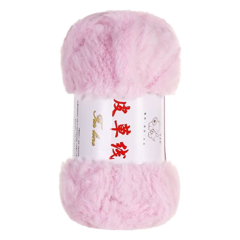2 Two extra thick fur thread fur wool ball hand-woven thick wool woven scarf hat bag material package