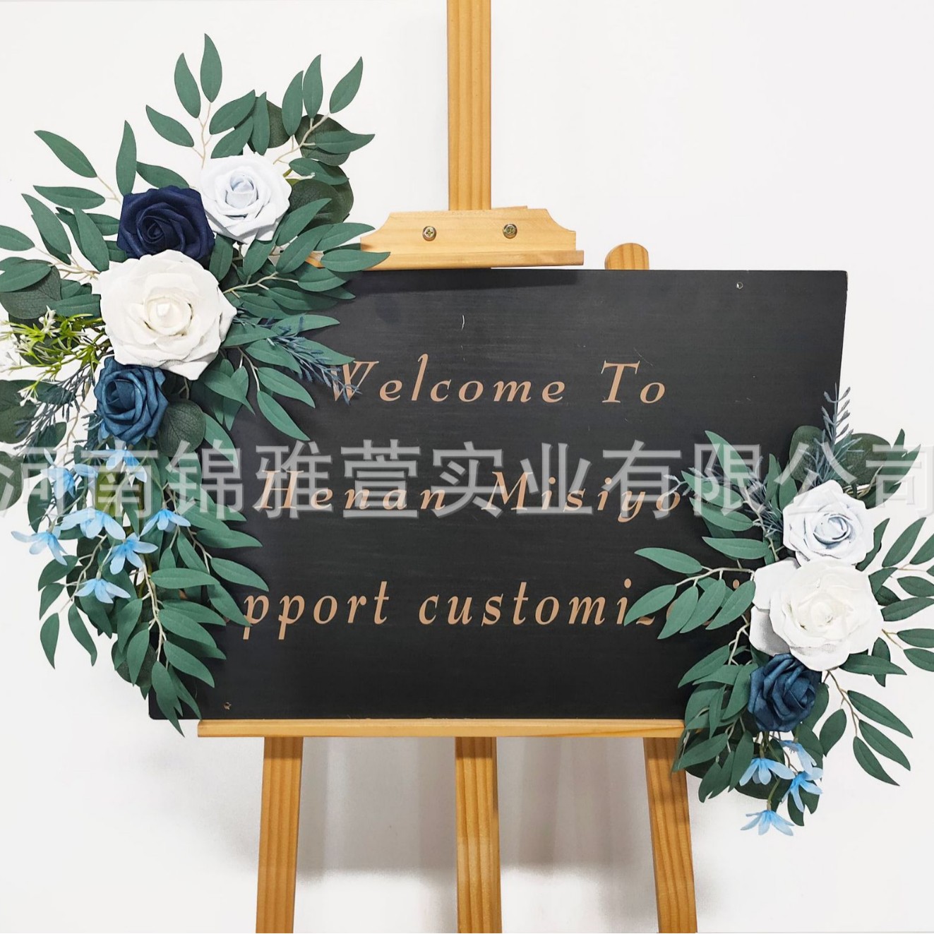 Picture of Cross-border Amazon artificial arch simulation flower wedding tag flower welcome flower row background decoration manufacturers supply