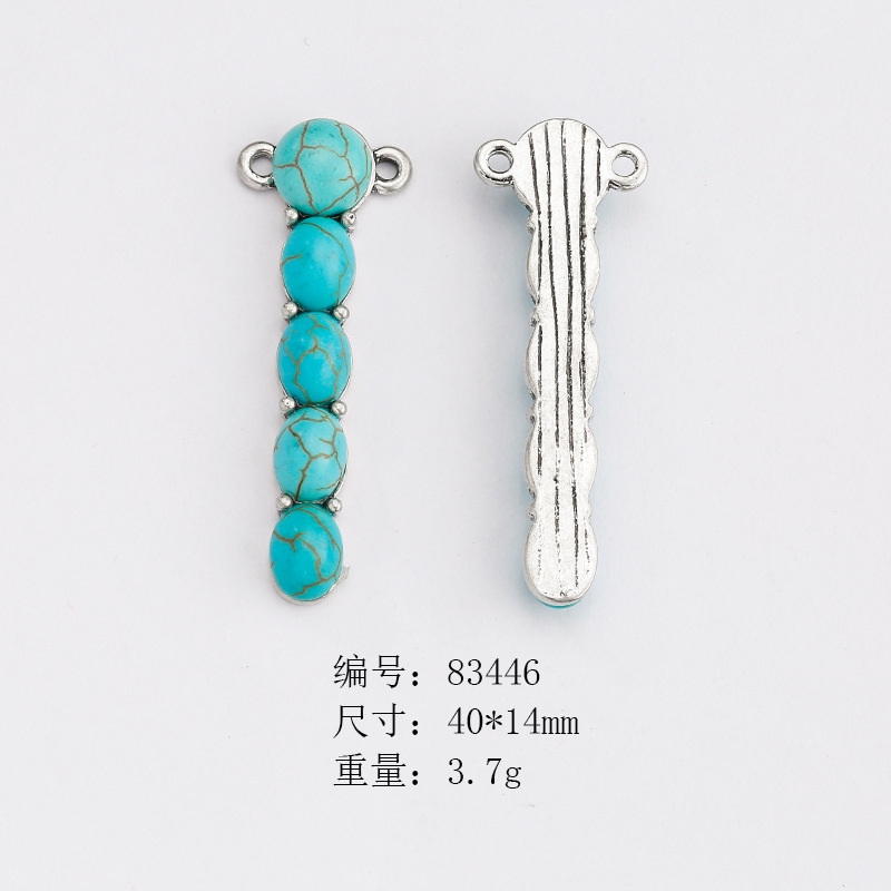 Picture of Cross-border Hot Selling European and American Style Vintage Native American Neajo Pine Stone Jewelry Accessories Imitation diy Pendant