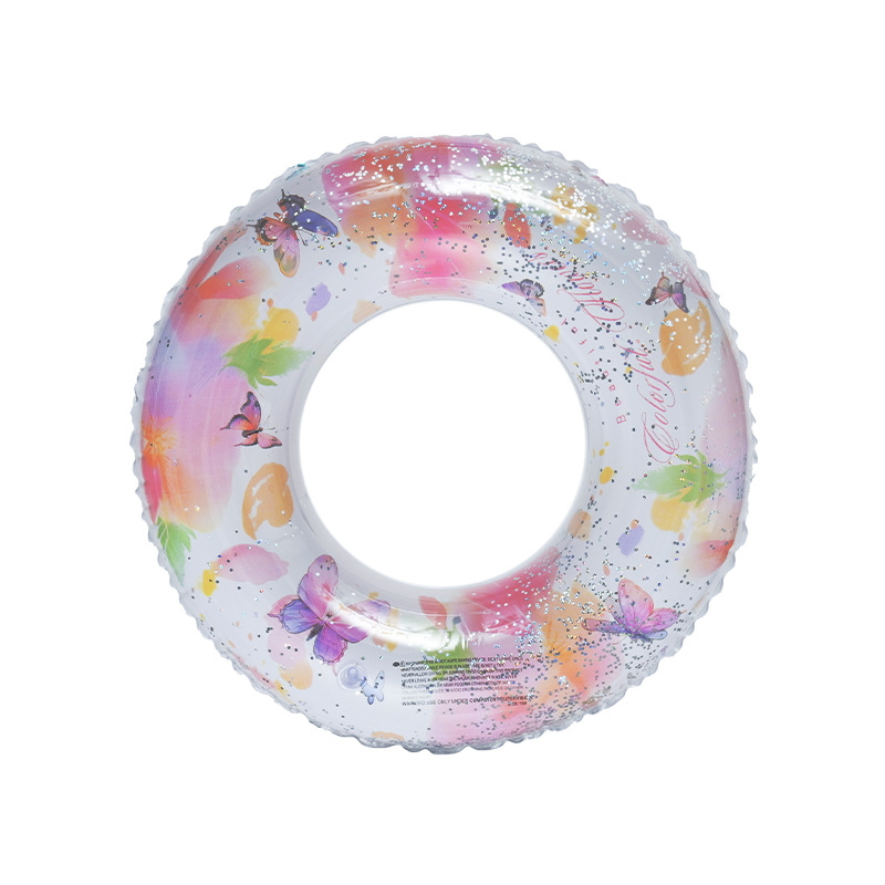 Picture of Factory wholesale thickened children's striped adult swimming ring inflatable underarm ring net red floating ring double airbag swimming ring