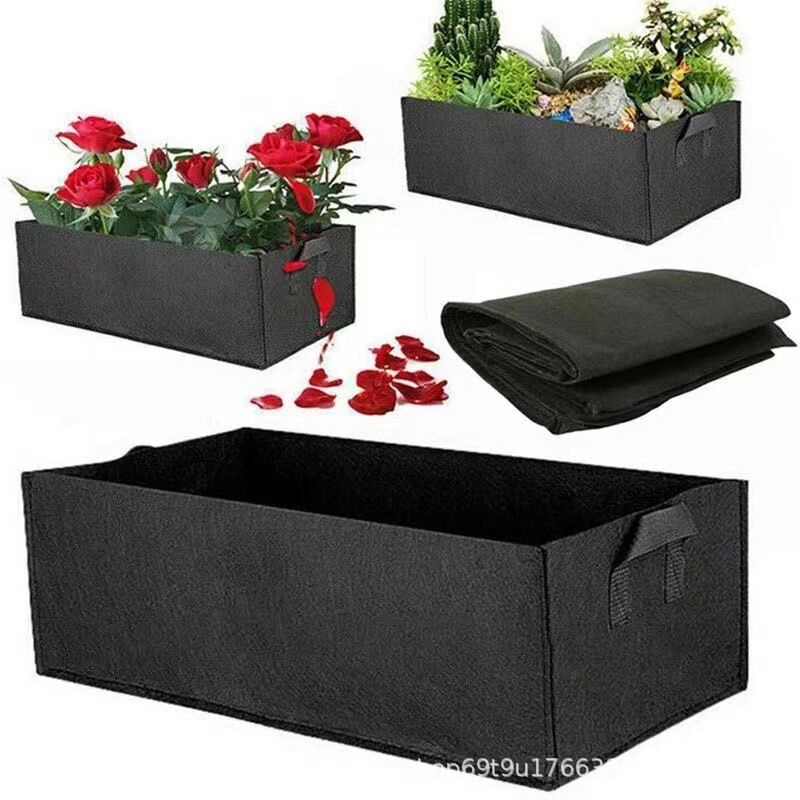 Felt Multi-Grids Planting Bucket Plant Bag Breathable Large-Capacity Vegetable and Fruit Thickened Non-Woven Indoor Planting Box