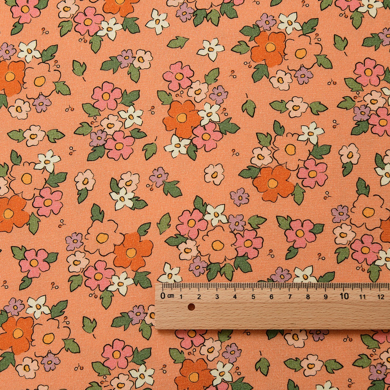 Picture of 20 Pieces of Artificial Cotton Fabric Floral Plant Handmade Clothing Dress Summer Cool Quilt Cotton Silk Cotton Silk Fabric