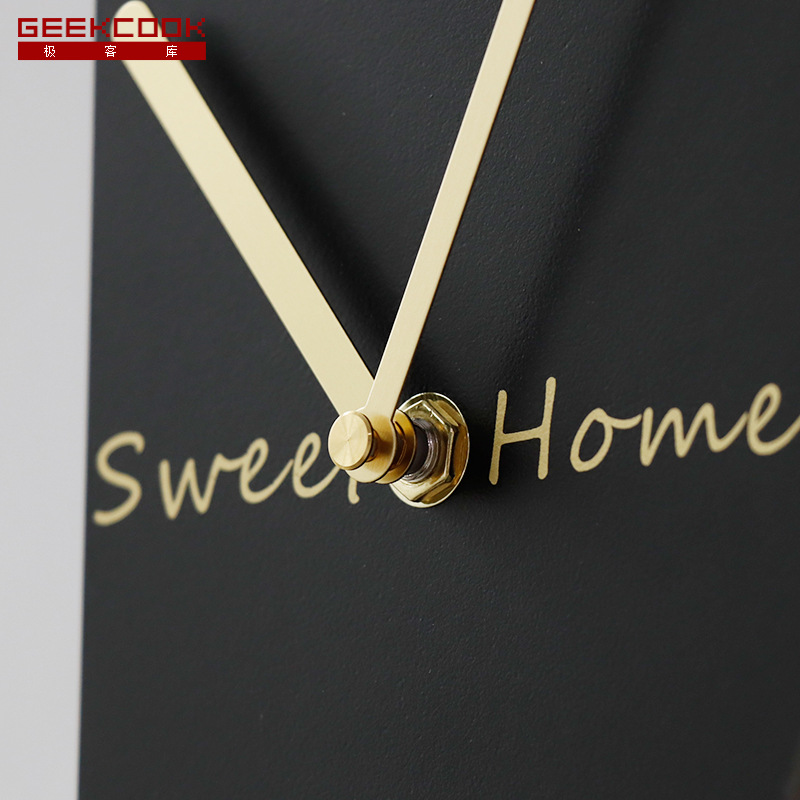 Picture of Modern Light Luxury Swing Wall Clock: Cocoa Sea Marble Rock Plate Spanish Minute Style Decorative Clock