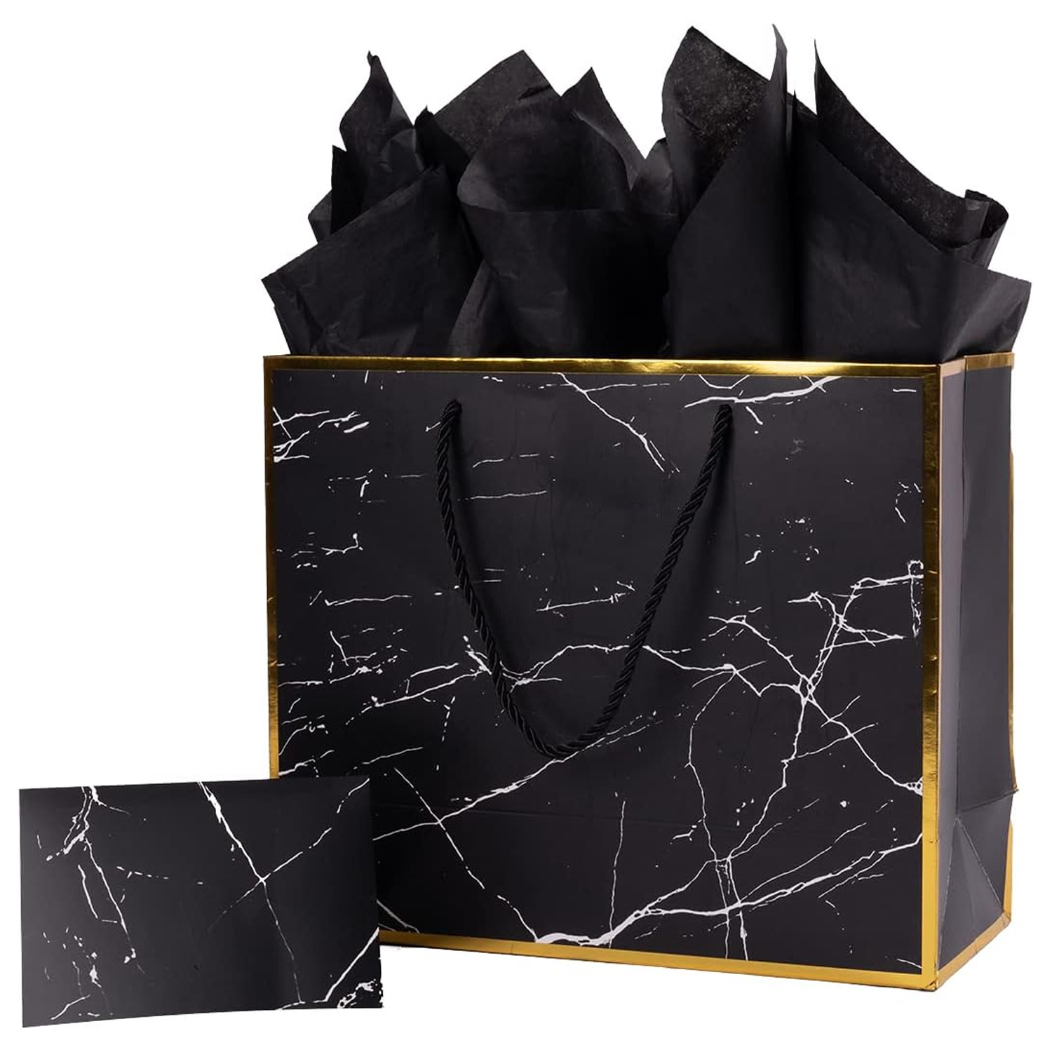 Amazon Marble Gift Paper Bag Coated Paper Paper Bag Birthday Party Gift Bag Shopping Jewelry Paper Bag