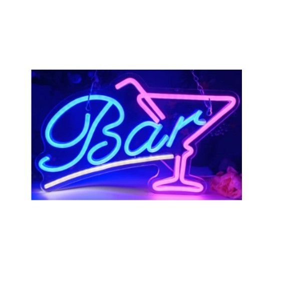 Picture of Amazon Temu Foreign Trade Bar Bar Beer Beer Cocktail Decorative Light Shape Neon Light Customization