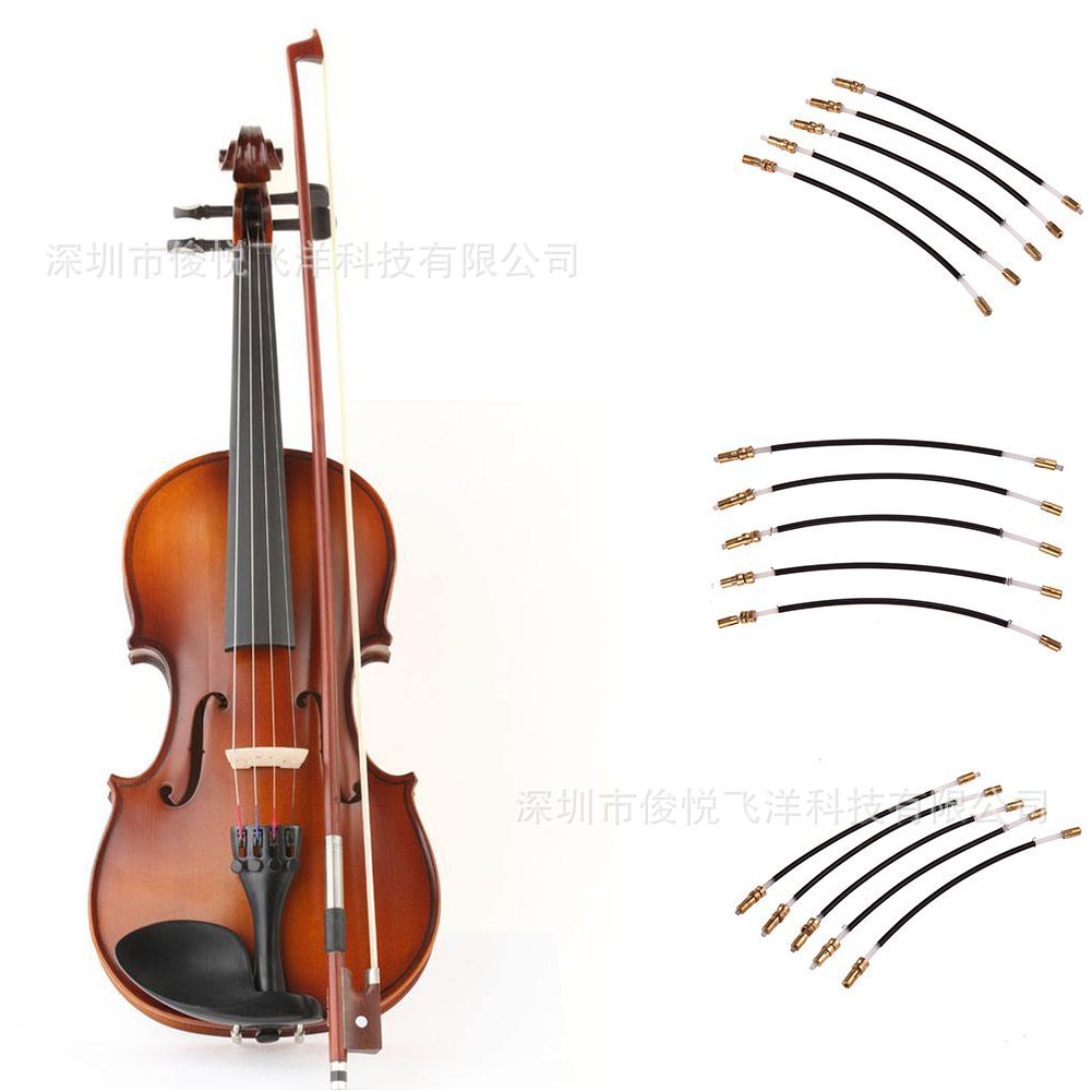 3/4 4/4 violin tail rope 5 PCs one sale ponytail violin accessories nylon brass 12.5cm