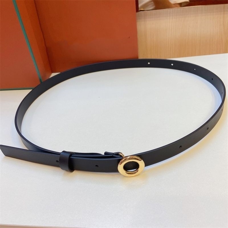 Genuine Leather Belt for Women, Decorative Simple Skirt, Suit Dress, Fashionable Belt, Jeans Belt, Versatile and Light Luxury