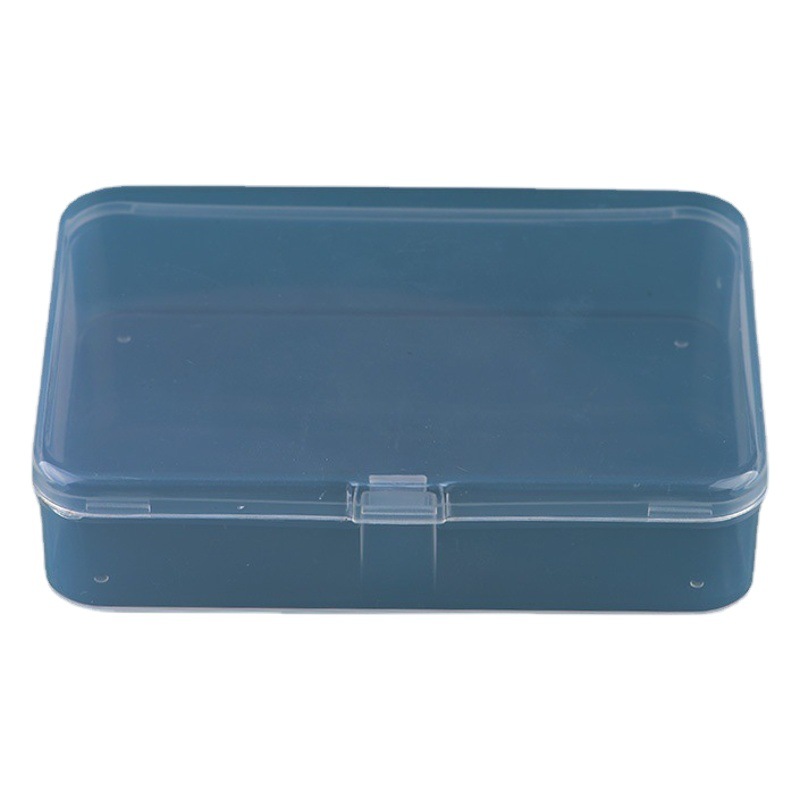 Rectangular Plastic Box Transparent Storage Box Stationery Box Thickened PP Small Parts Small Tools Organize Storage Empty Box