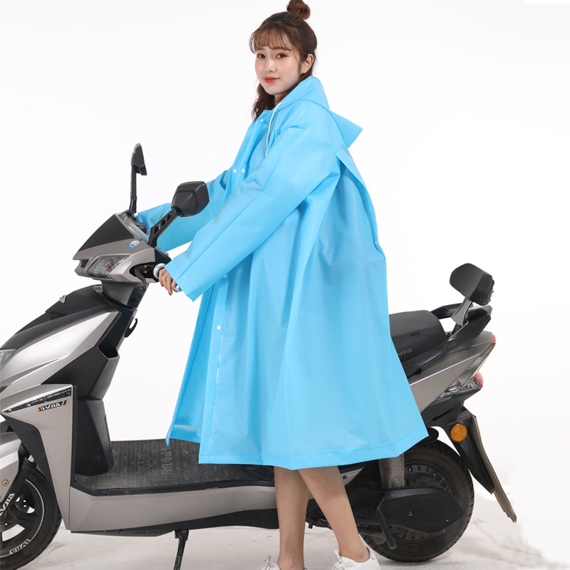 Picture of EVA Raincoat Transparent Adult Raincoat Poncho Tourist Mountaineering Multifunctional Hiking Raincoat Cycling one-part Raincoat