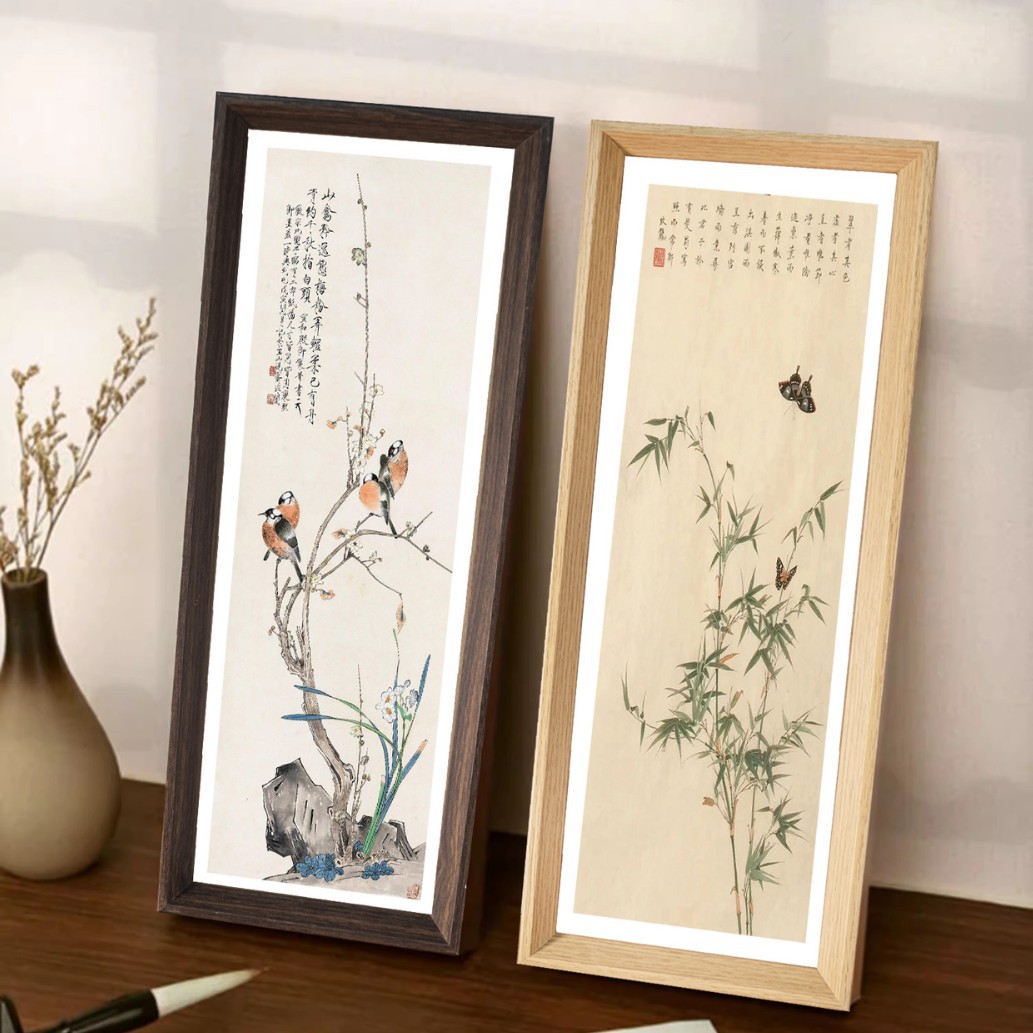 Picture of Simple wooden photo frame decoration 5-inch 6-inch 7-inch 8-inch photo frame 10-inch photo frame A4A3 picture frame wall-mounted cultural creative decoration