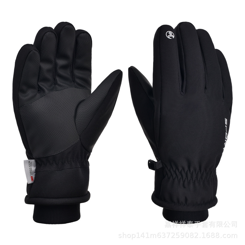 3m new winter ski gloves men's sports plus velvet padded women's waterproof windproof touch screen bike riding warm
