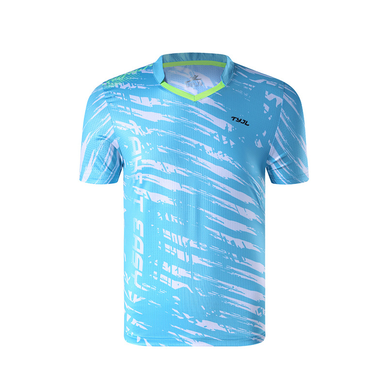 Picture of Group Buying Customized Short-sleeved New Badminton Suit Quick-drying Running Tennis Competition Team Clothes for Men and Women