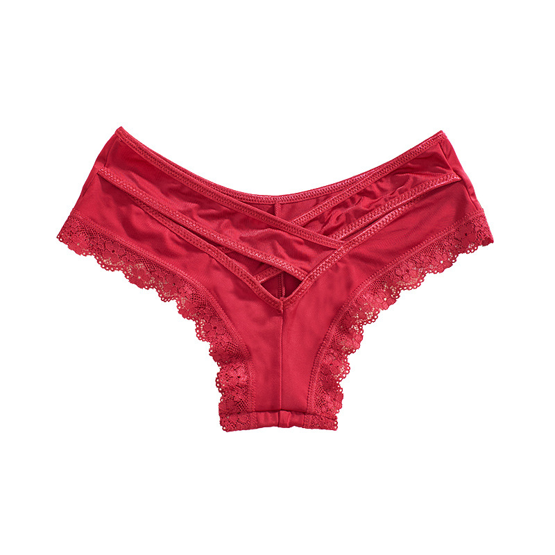 Picture of Ladies underwear sexy low waist ladies ice silk underwear personalized masked Superman lace ladies briefs wholesale