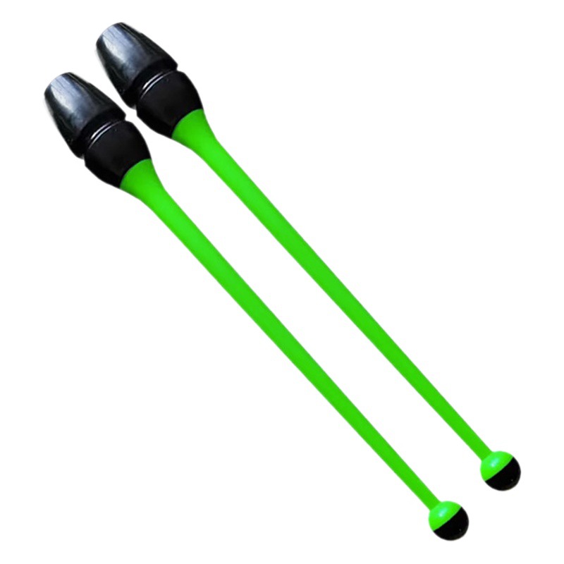 Picture of Rubber gymnastics stick can be connected and inserted two-color rubber pluggable stick art professional rhythm gymnastics stick