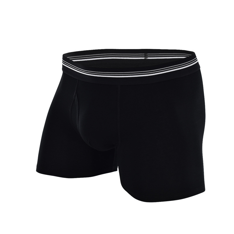 Picture of Pure Cotton Anti-Wear Leg Boxer Briefs American Trendy Underwear Amazon Cross-Border Wholesale Sports Long European and American Underwear for Men
