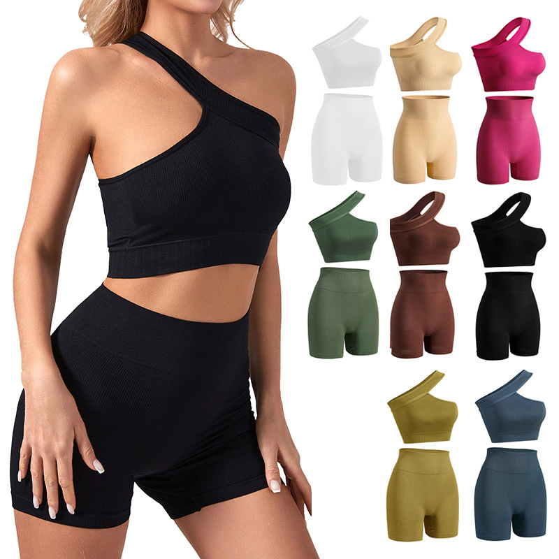 Seamless Sports underwear women's shockproof fitness yoga vest moisture wicking running workout bra European and American suit