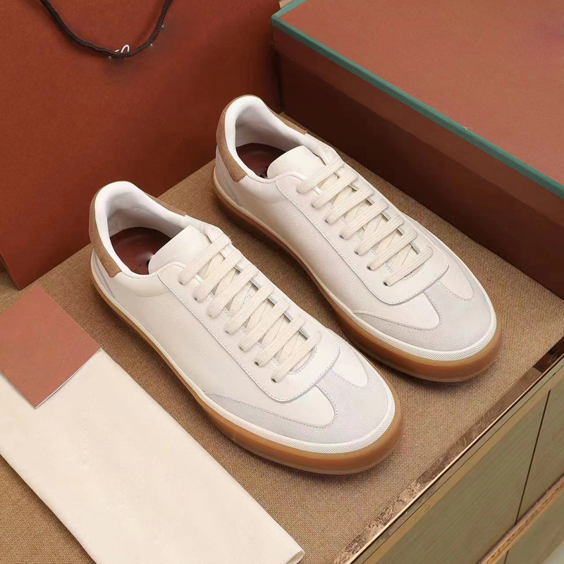 European Station Classic White Shoes Round-toe Casual Sports Sneakers German Training Shoes Flat Lace-up Single Shoes for Lovers All-match