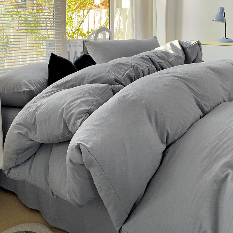 Picture of 2025 New Four-Season Universal Student Dormitory Three-Piece Bed Set Bed Bed Sheets Quilt Cover Nantong Home Textiles