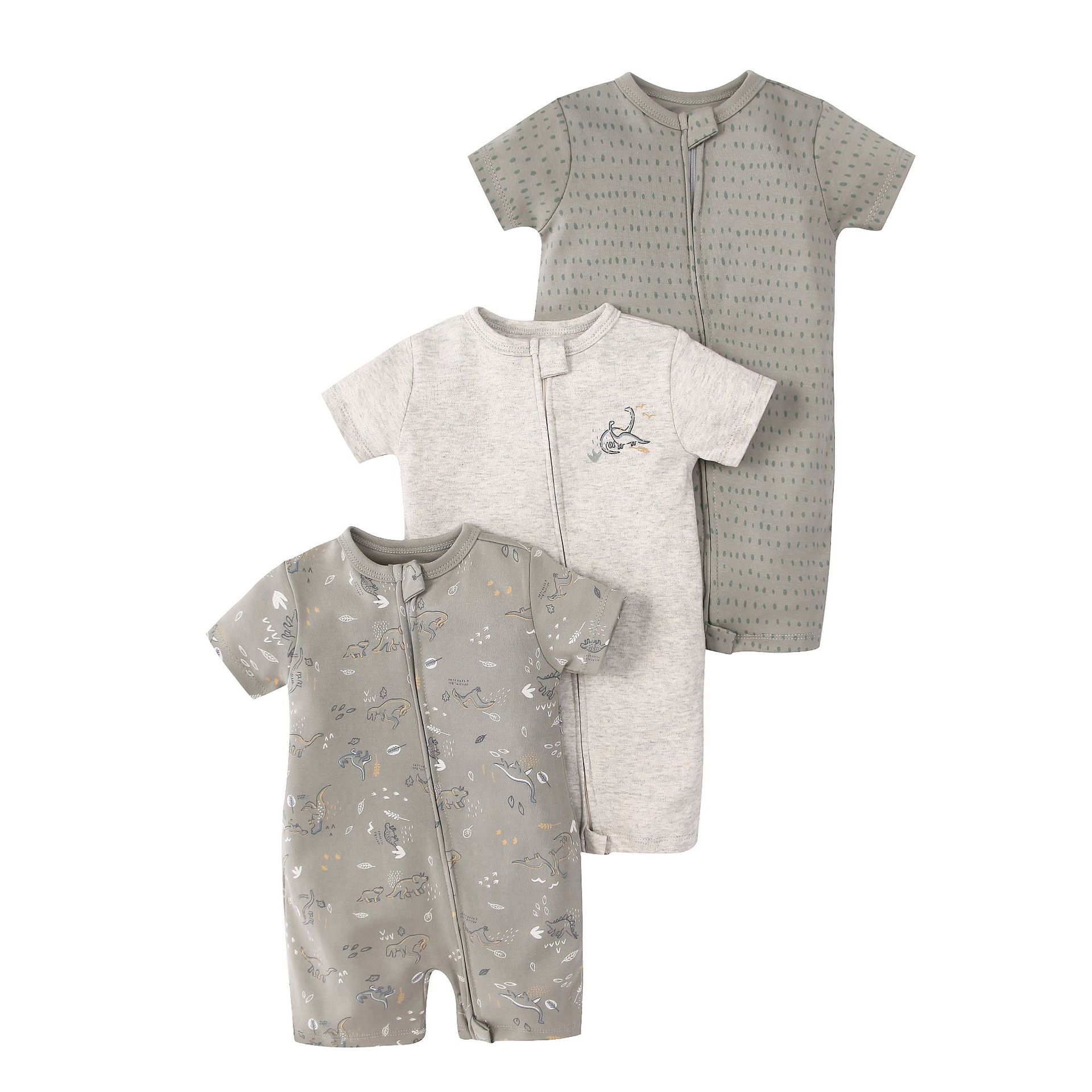 Picture of Foreign trade children's clothing summer baby jumpsuit short sleeve double zipper climbing clothing newborn baby gift box for cross-border