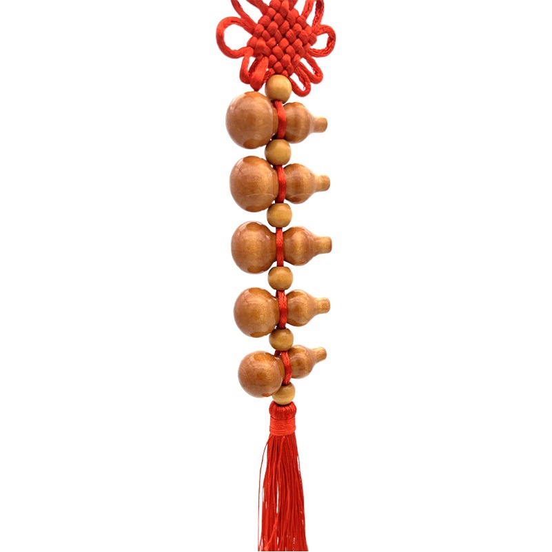 Boutique Wufu gourd pendant 1-10 gourd Chinese knot home ornaments car pendant scenic spot hot sale batch