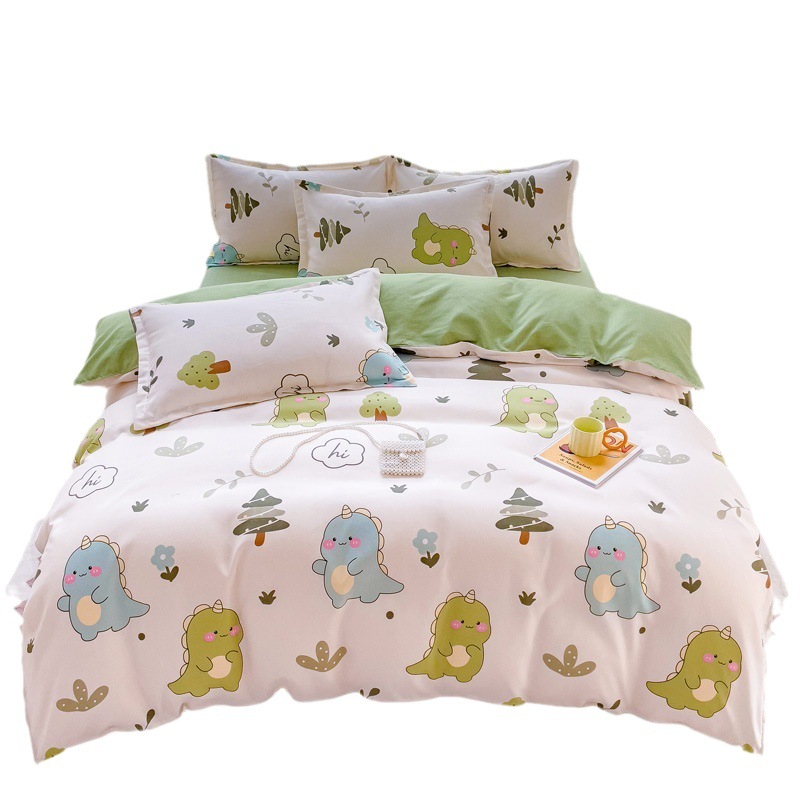 New Thickened Ecological Cotton Sanding Four-piece Set High Weight Plant Cashmere Bed Cover Four-piece Set Student Three-piece Set