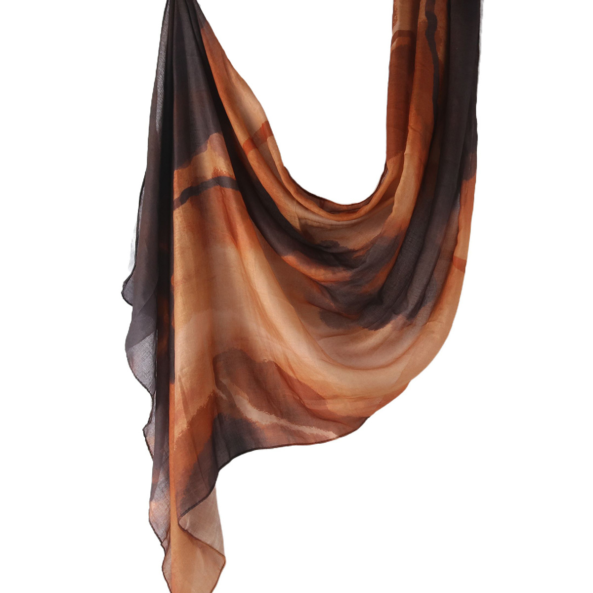 Picture of Best-Selling Watercolor Tie-Dye Cotton Scarf Arabian Satin Polyester Long Scarf Turkish Middle Eastern Scarf