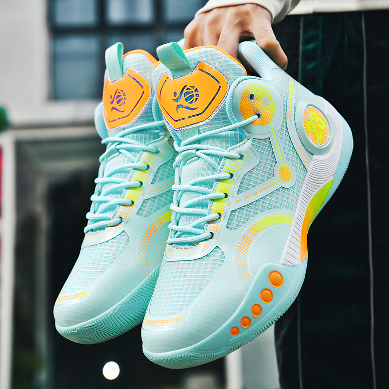 Summer New Basketball Shoes Men's High-top War Boots Breathable Non-slip Wear-resistant Shock-absorbing Kobe Sneakers Cement Floor Sports Shoes