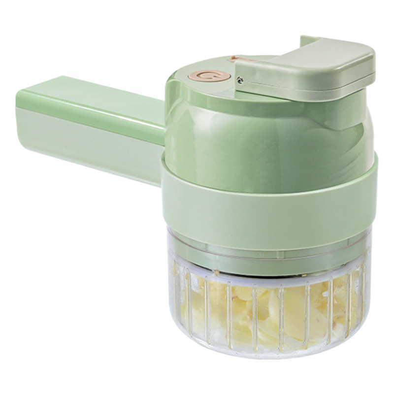 Picture of Gatling Vegetable Cutter New Multi-functional Household Slicing Artifact Storm Electric Garlic Stamping Supplemental Handheld Cooking Machine