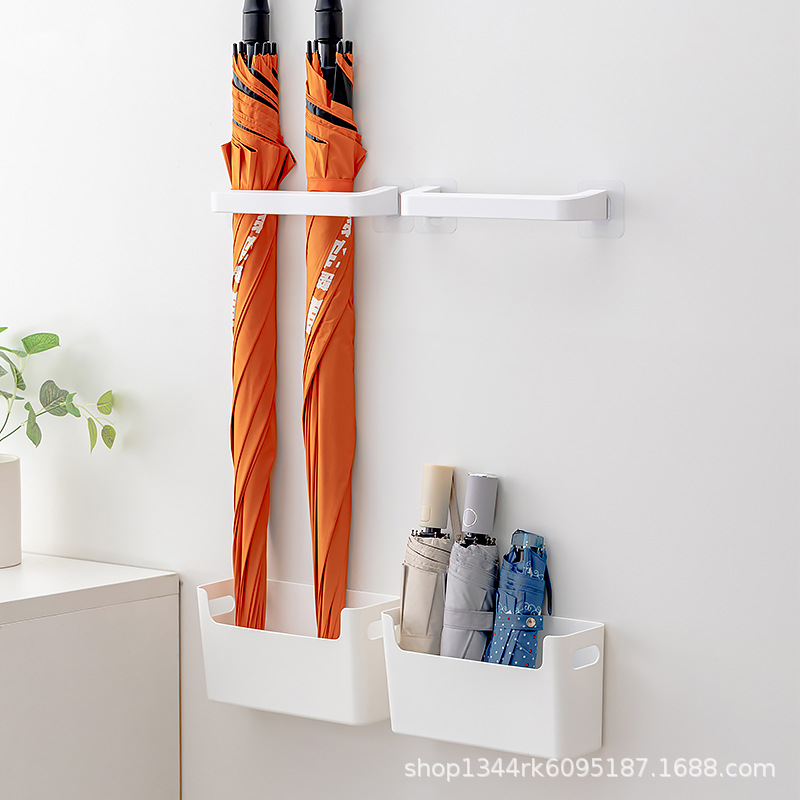 Household umbrella storage rack, magnetic suction umbrella rack, punch-free door wall-mounted storage rack