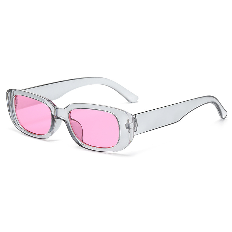 Picture of New Fashion Candy Color Cat's Eye Sunglasses European and American Fashion Street Shooting Joker Small Frame Plastic Tooth Sunglasses s23081
