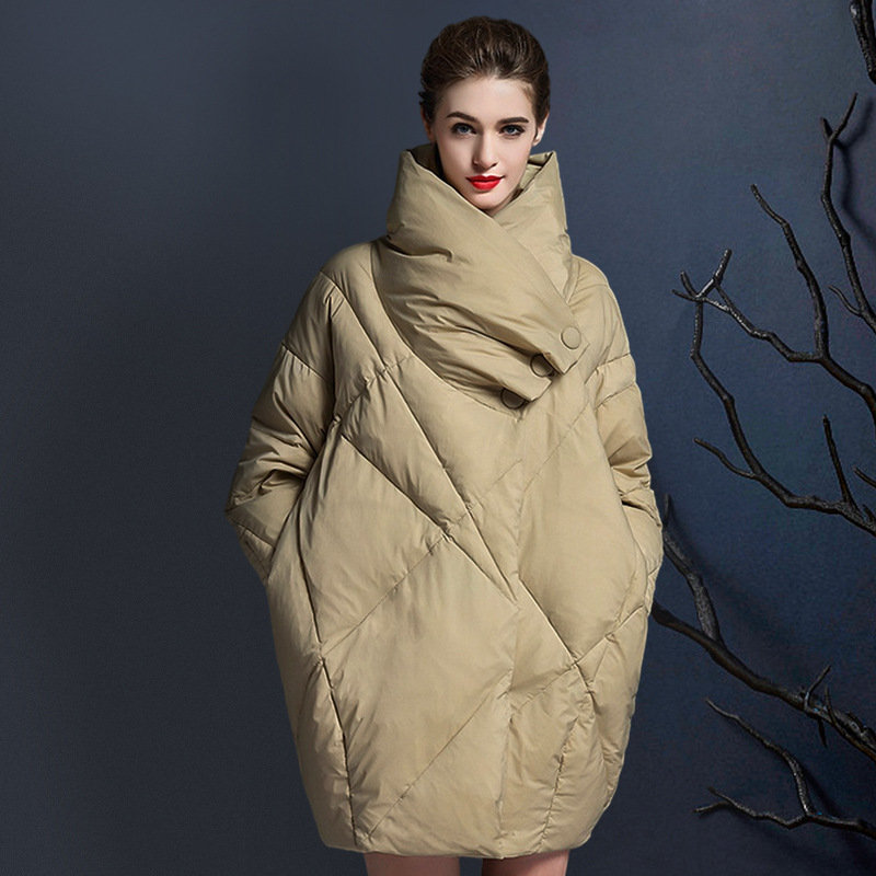 Picture of European Station Large Size Loose Thickened down Jacket Women's Short White Duck down Mid-Length 2025 New Fashion down Jacket