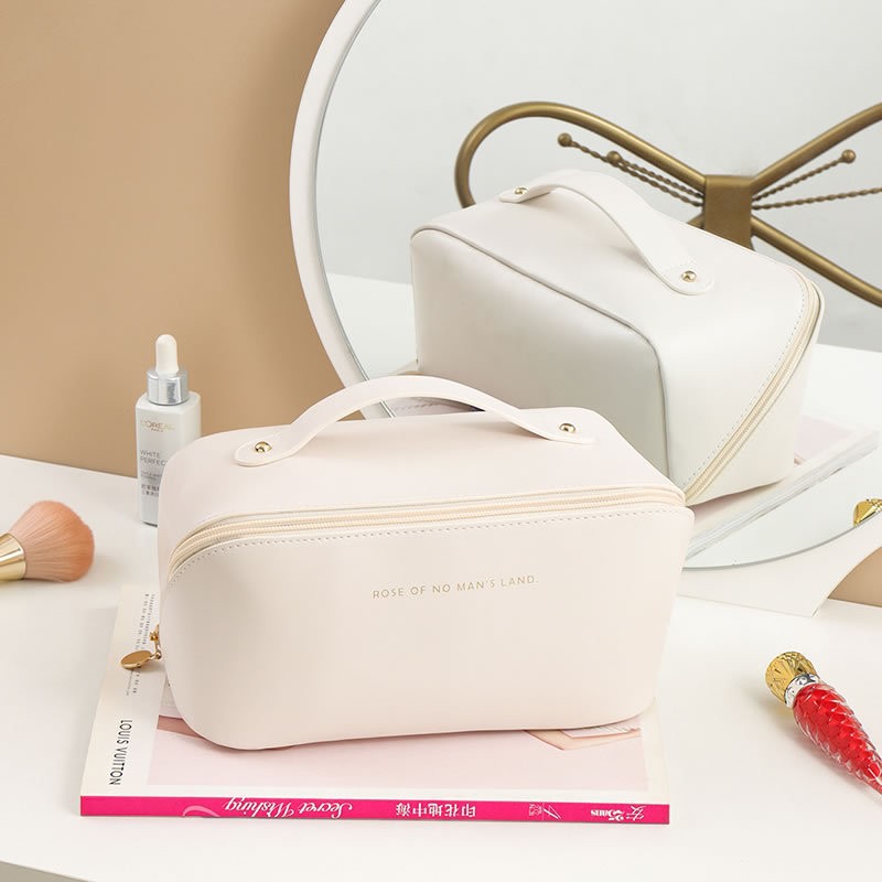 Picture of Internet Celebrity Popular Women's Large Capacity Portable PU Pillow Cosmetic Bag Jindian Travel Cosmetic Wash Bag Storage Bag