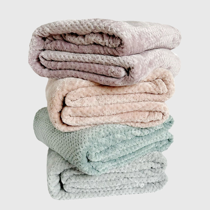 Nordic mesh blanket single sofa nap dormitory blanket warm quilt student winter coral fleece bed sheet
