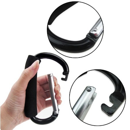 Picture of Sponge D-shaped mountaineering buckle color outdoor aluminum alloy roller skating shoe buckle shoe buckle baby stroller lifting button