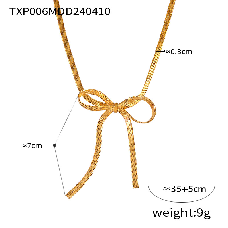 Picture of European and American Cross-border Hot Selling BowEarring Bow Jewelry Niche Metal Ins Style Design Jewelry Set for Women
