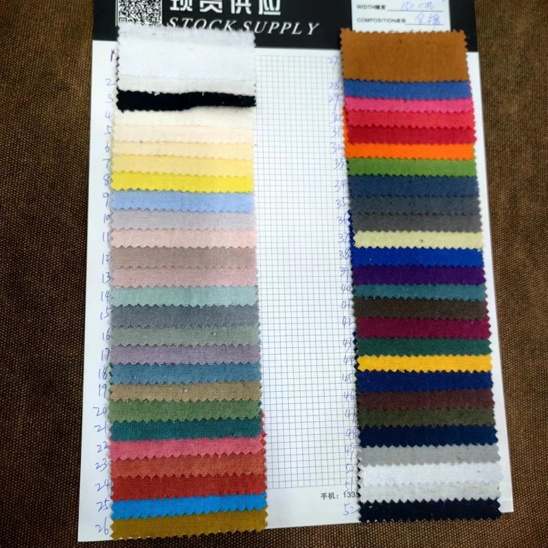 Picture of 160GSM single-sided double-sided napped cloth 20*10 40*42 supply cotton flannel cloth 52 color now
