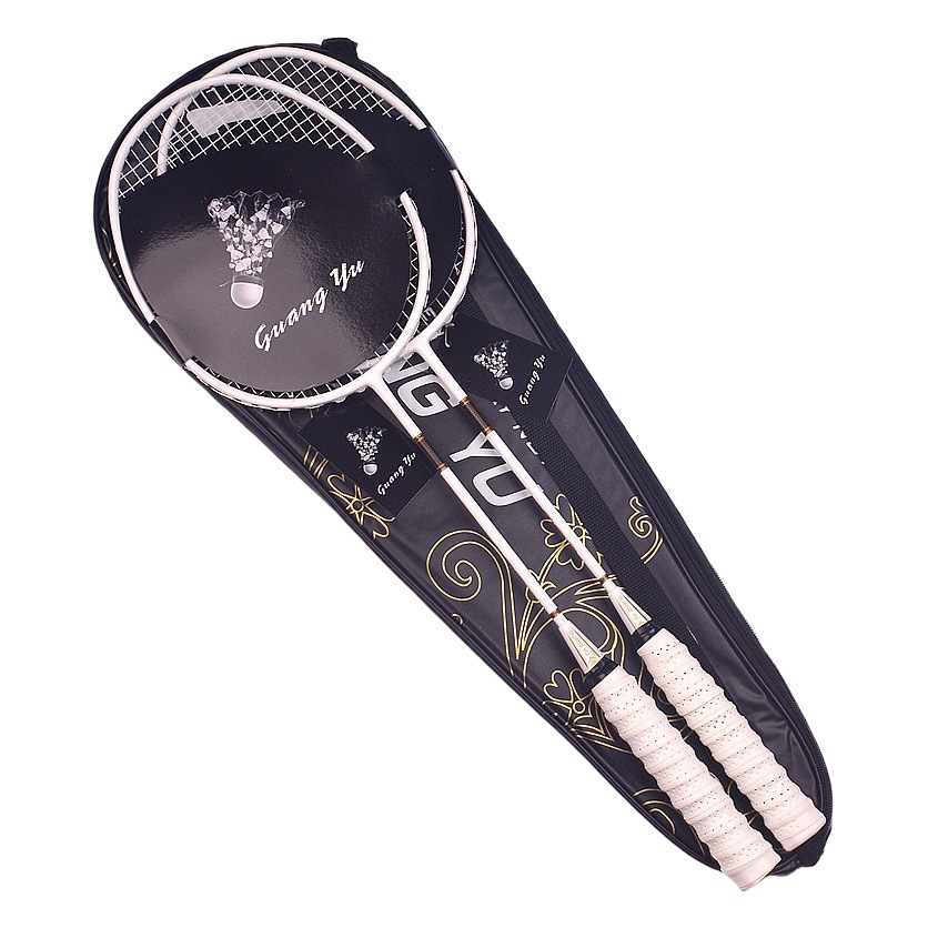 Guangyu Full Carbon Badminton Racket Home Double Racket Family Entertainment Set Badminton Racket Couple Set Badminton Racket