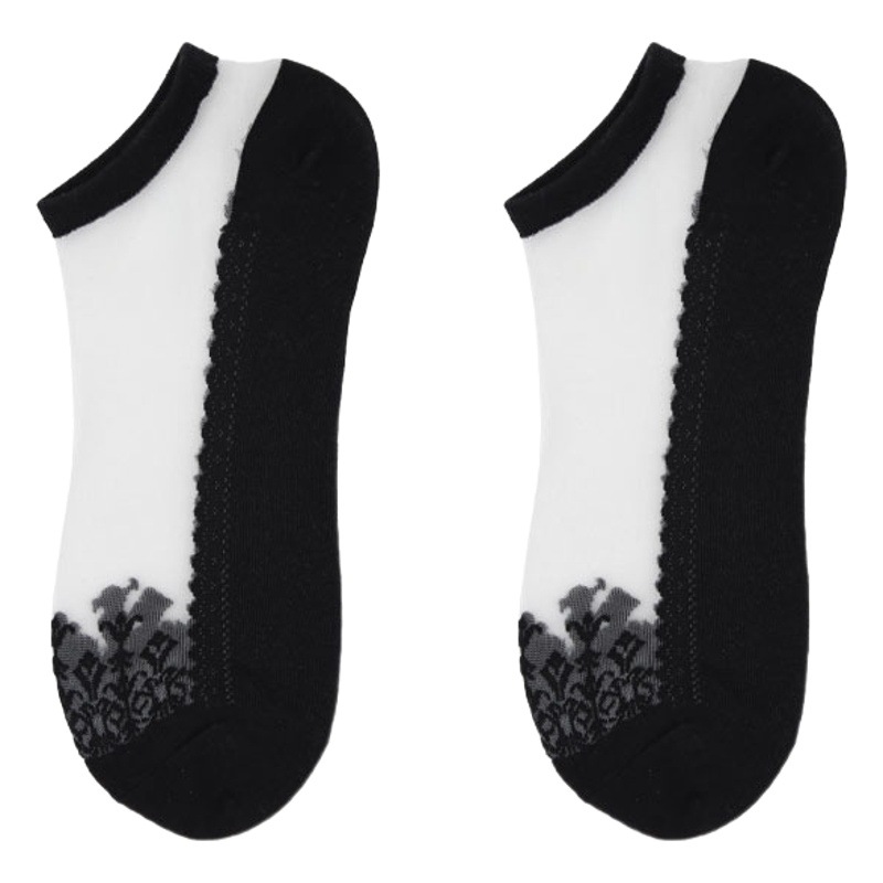 Picture of Jacquard Cool Transparent Crystal Glass Stockings Women's Short Socks Women's Summer Thin Invisible Socks Boat Socks Wholesale
