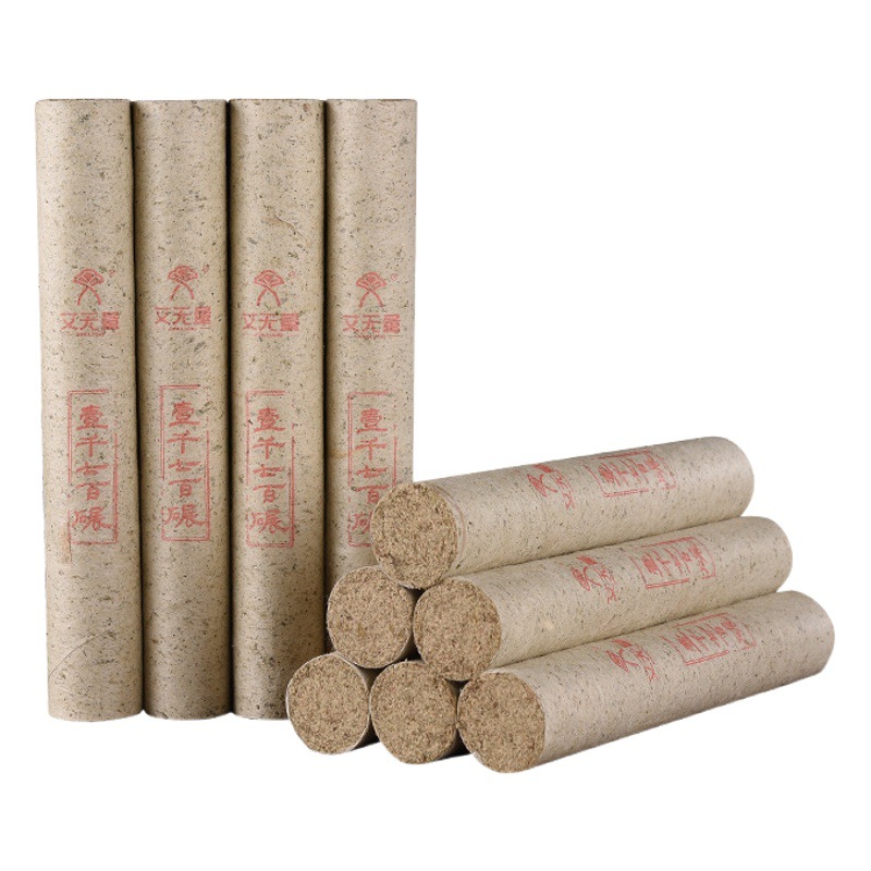 Wholesale Three-Year Aged Finely Ground Moxa Sticks, Stone-Ground Pure Moxa Wool for Home Moxibustion, Handheld Bulk Moxibustion Sticks, Moxa Cones