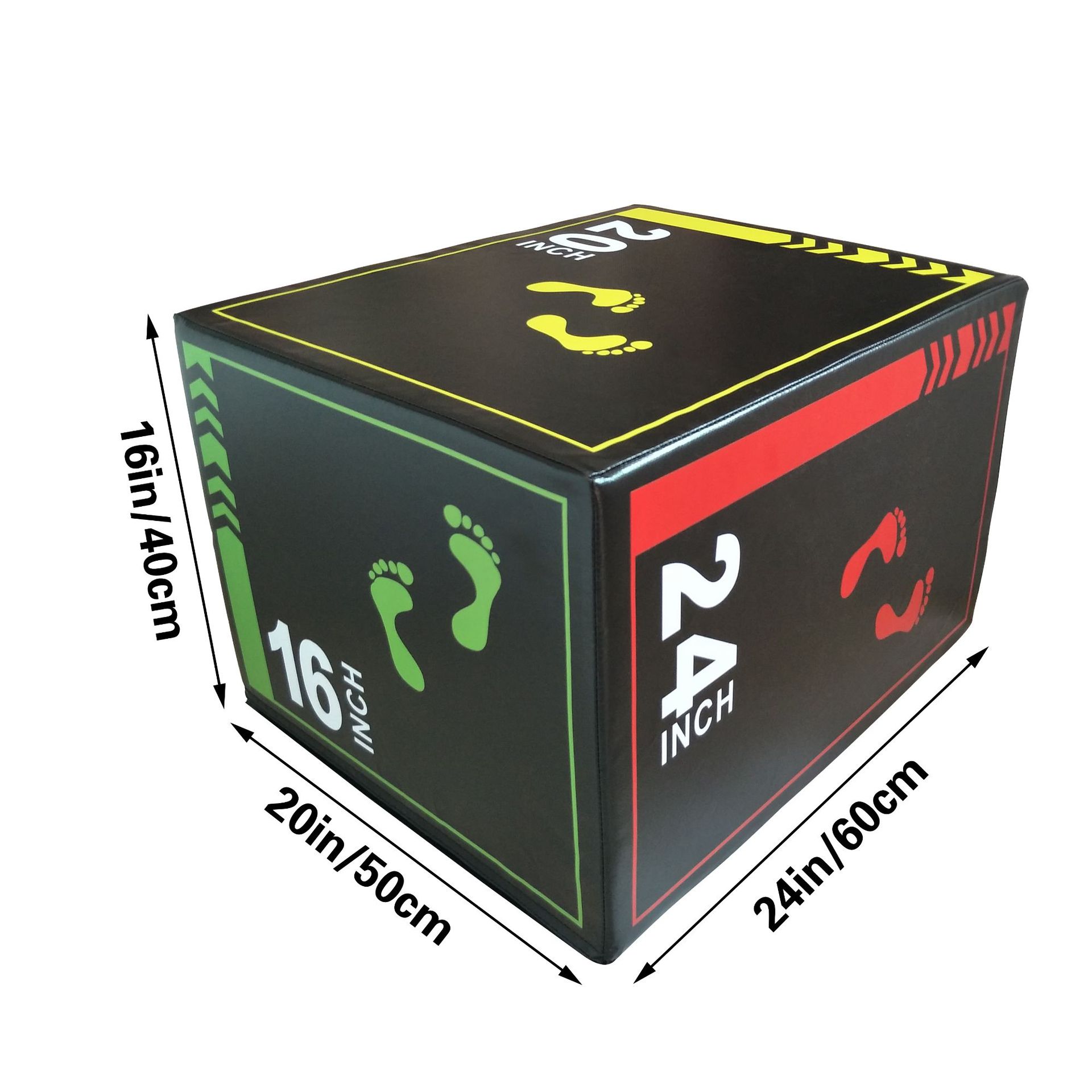 Picture of Color printing Crossfit Box jump soft bag jump Box jump stool bounce special PVC clip net three-in-one jump Box