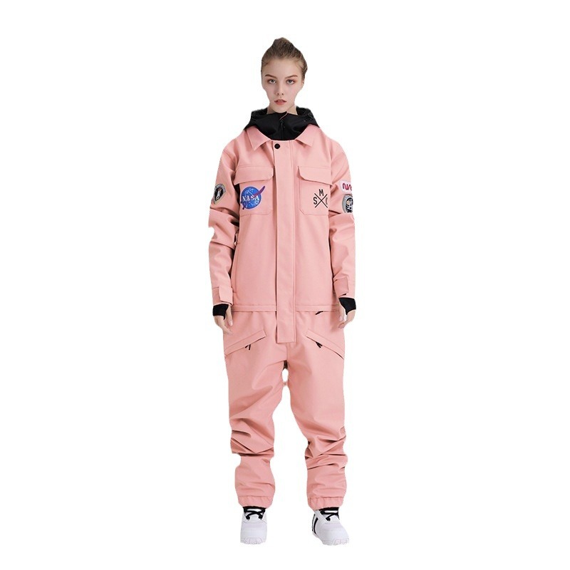 Picture of Ski Suit for Women, Windproof, Waterproof, Thickeneded and Warm, Outdoor Equipment, Single and Double Board Export One-Piece Ski Suit for Men